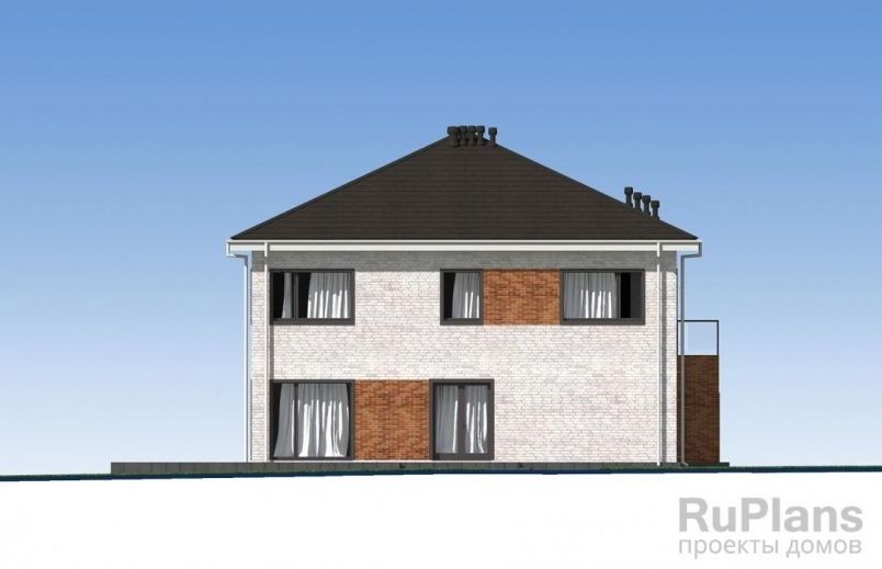 Проект блочного дома №552 на заказ