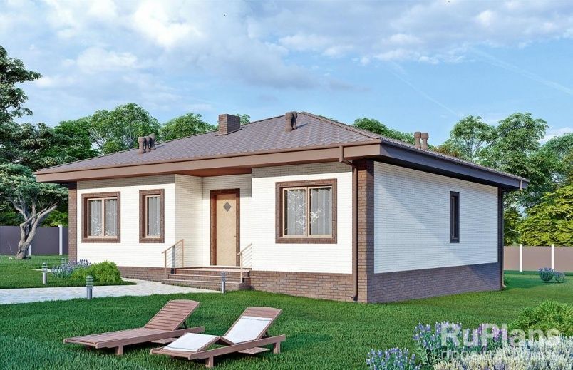 Проект блочного дома №929 на заказ