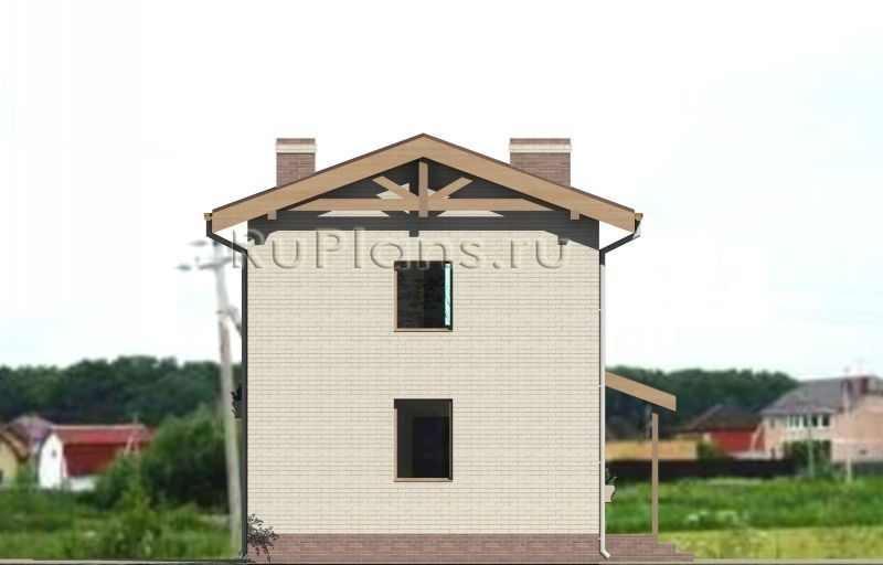 Проект блочного дома №720 на заказ