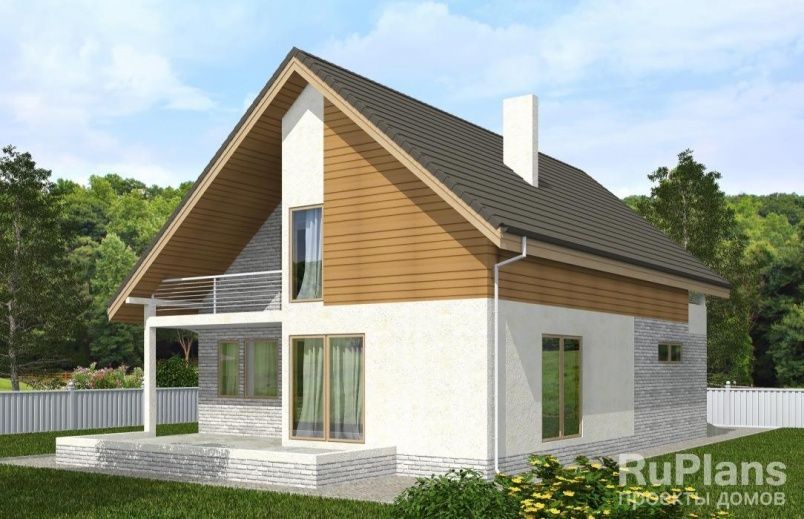 Проект каркасного дома №238 на заказ