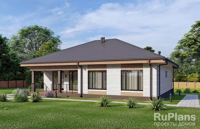 Проект блочного дома №947 на заказ