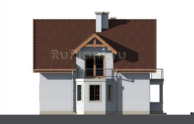 Проект кирпичного дома №324 на заказ