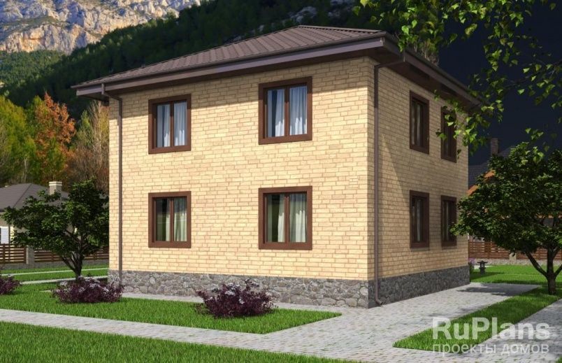 Проект блочного дома №407 на заказ