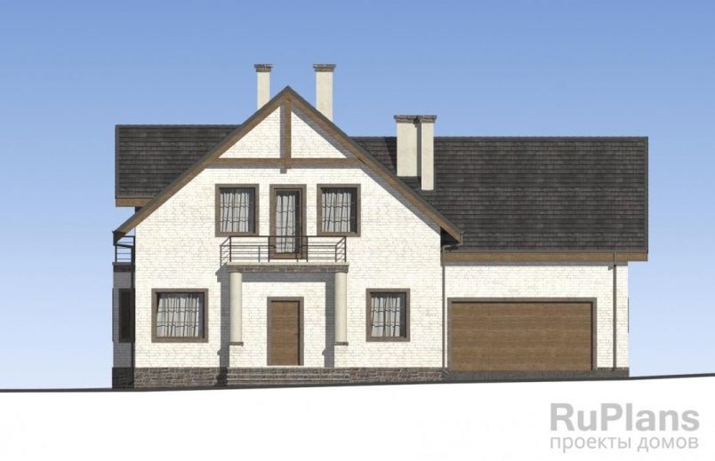 Проект кирпичного дома №357 на заказ