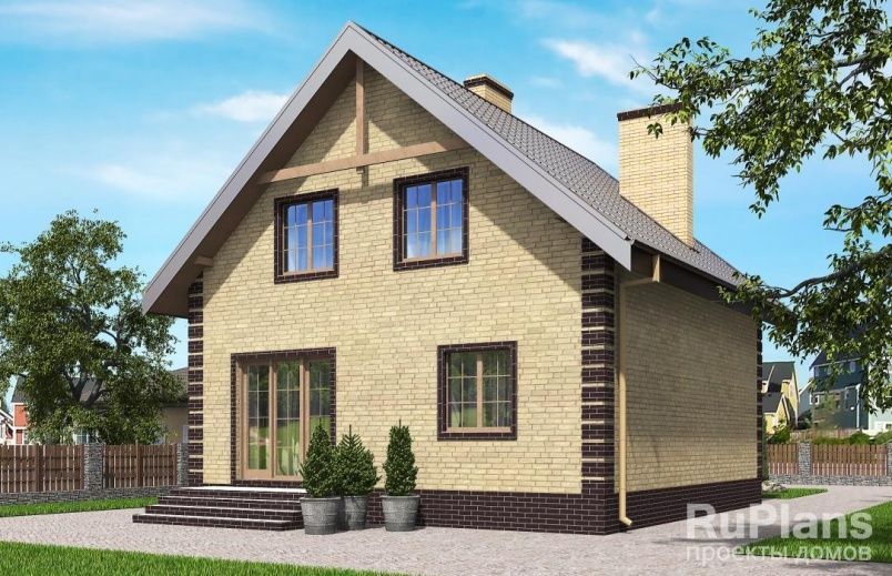 Проект кирпичного дома №563 на заказ