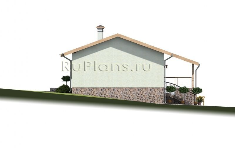 Проект блочного дома №477 на заказ