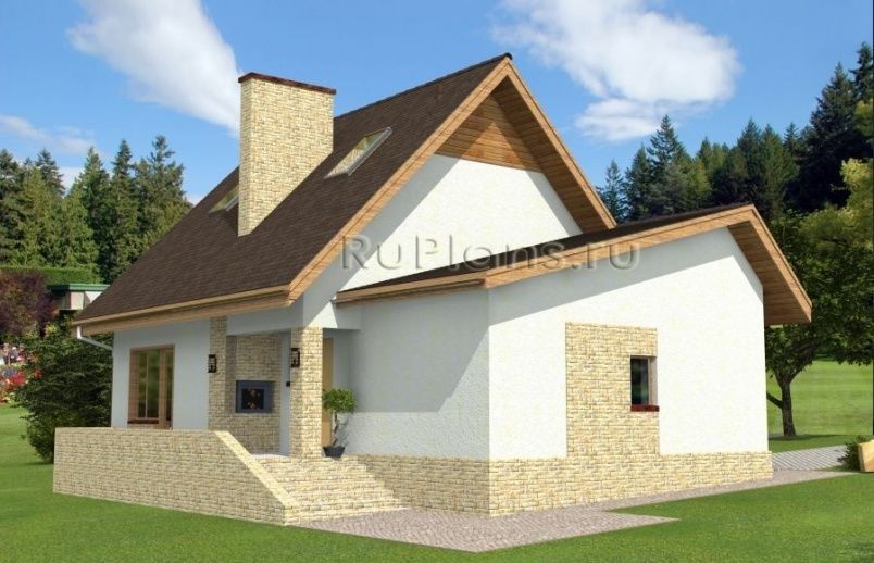 Проект блочного дома №831 на заказ