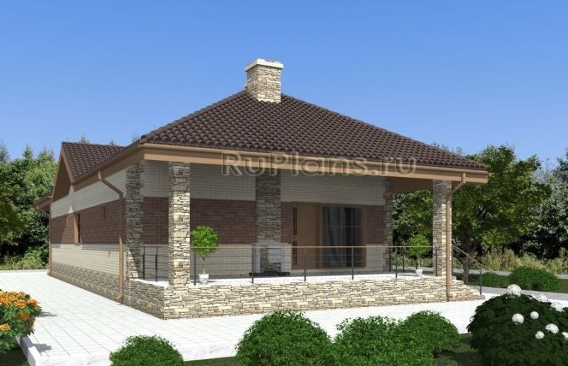 Проект кирпичного дома №492 на заказ