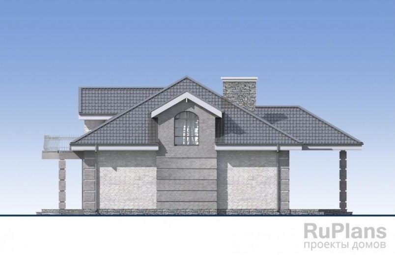 Проект кирпичного дома №491 на заказ