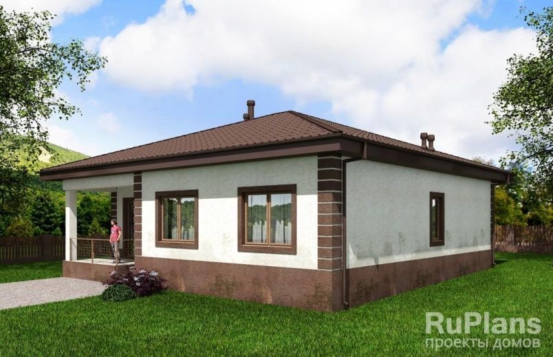 Проект блочного дома №571 на заказ