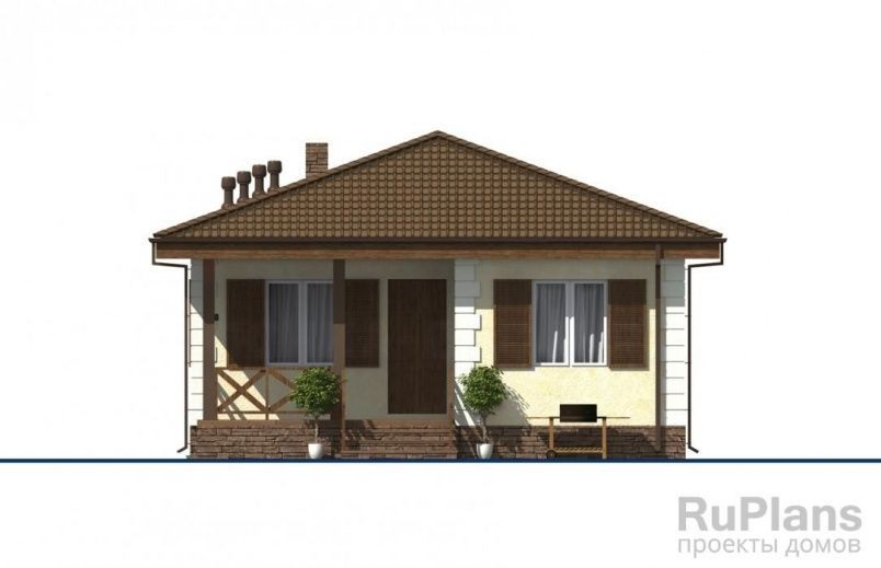 Проект блочного дома №945 на заказ