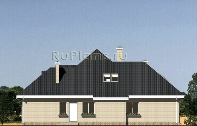 Проект кирпичного дома №754 на заказ