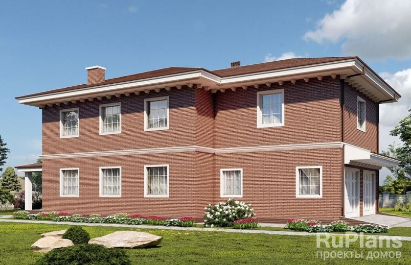 Проект кирпичного дома №519 на заказ