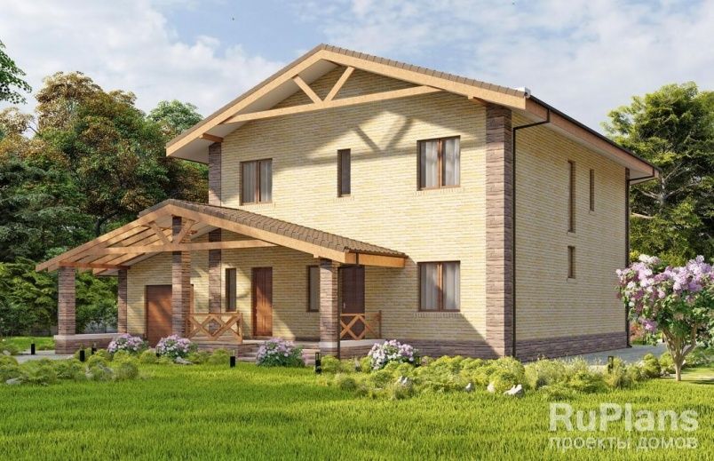 Проект кирпичного дома №524 на заказ