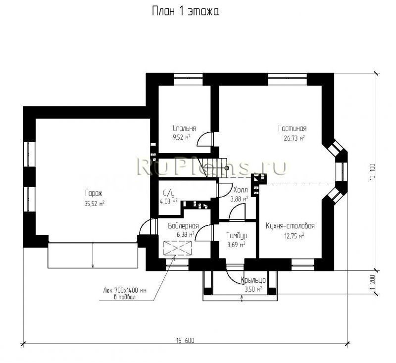 Проект кирпичного дома №342 на заказ