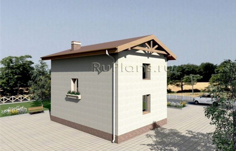 Проект блочного дома №720 на заказ