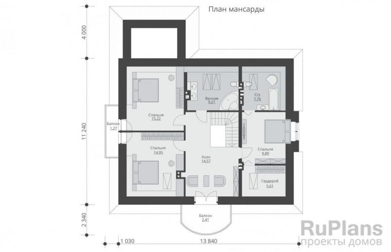 Проект кирпичного дома №491 на заказ