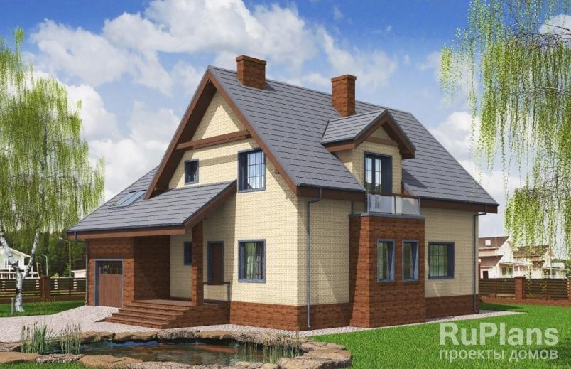 Проект блочного дома №197 на заказ