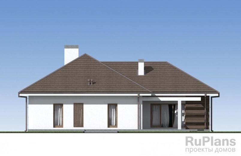 Проект блочного дома №424 на заказ