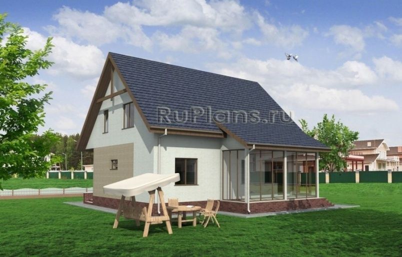 Проект каркасного дома №159 на заказ