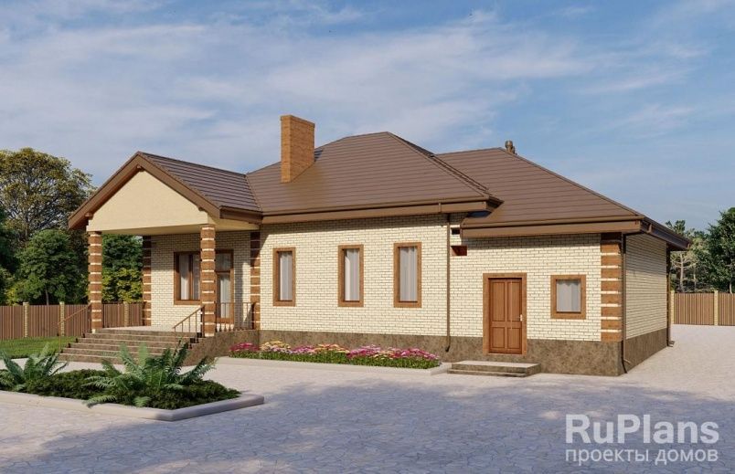 Проект кирпичного дома №540 на заказ