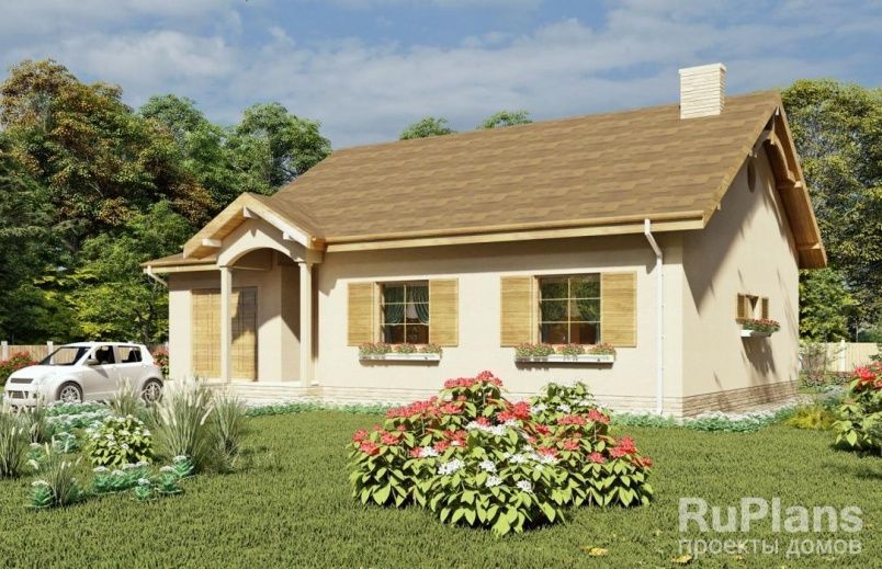 Проект блочного дома №965 на заказ