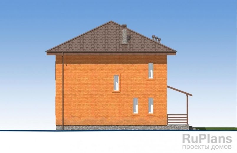 Проект кирпичного дома №528 на заказ