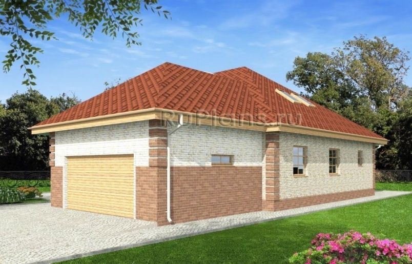 Проект блочного дома №418 на заказ