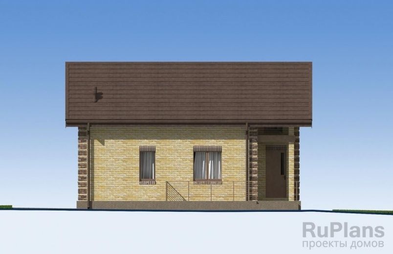 Проект кирпичного дома №498 на заказ