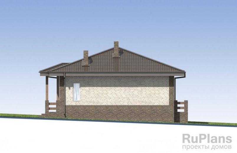 Проект блочного дома №417 на заказ