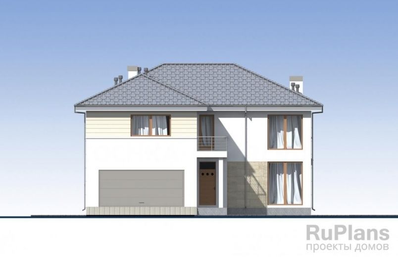 Проект кирпичного дома №397 на заказ