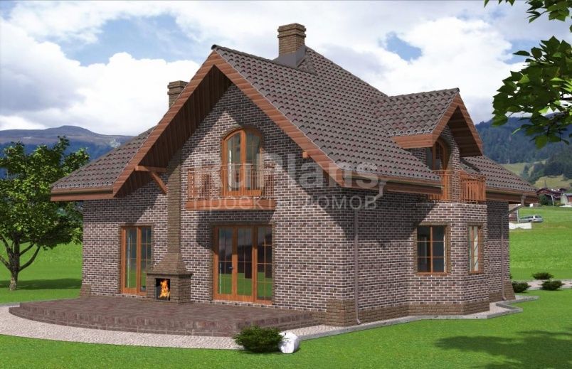 Проект кирпичного дома №482 на заказ