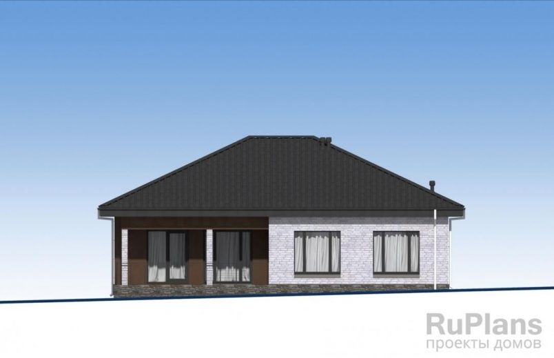 Проект кирпичного дома №601 на заказ