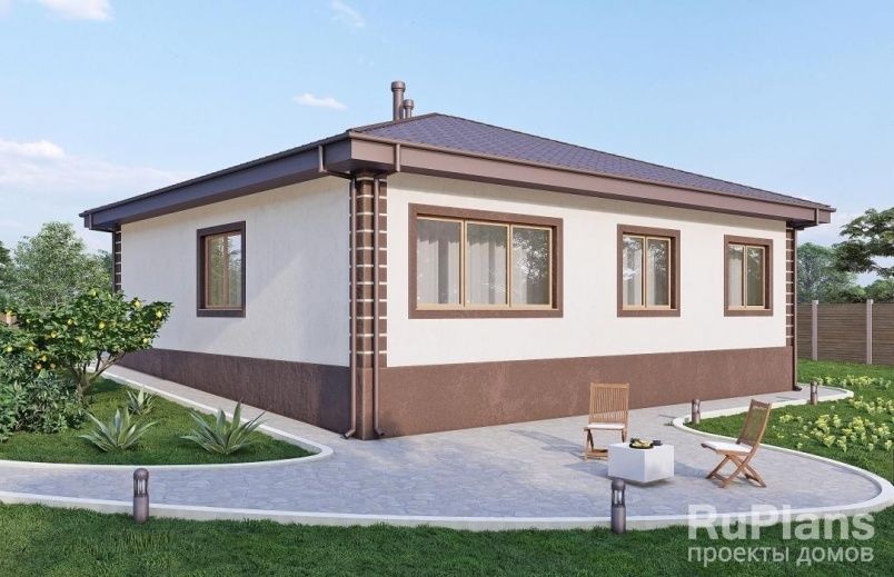 Проект блочного дома №616 на заказ