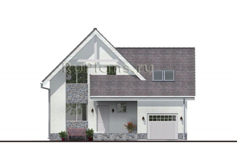 Проект каркасного дома №386 на заказ