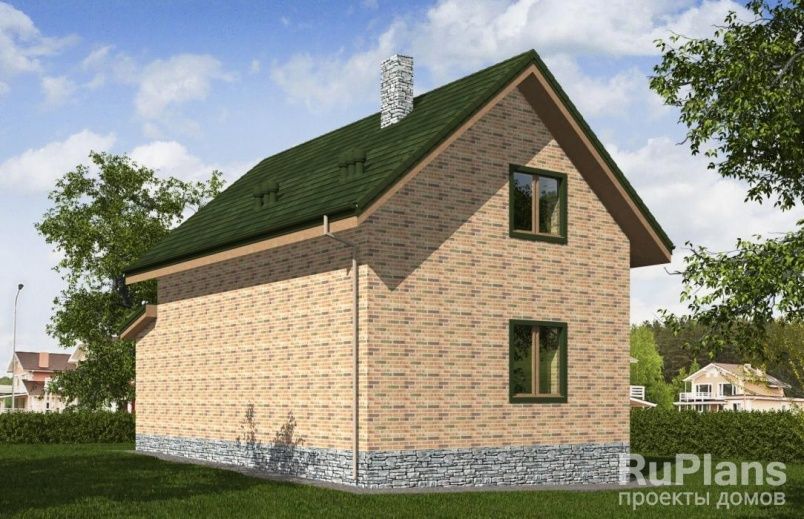 Проект блочного дома №357 на заказ