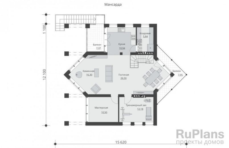 Проект блочного дома №89 на заказ