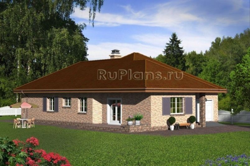 Проект кирпичного дома №780 на заказ