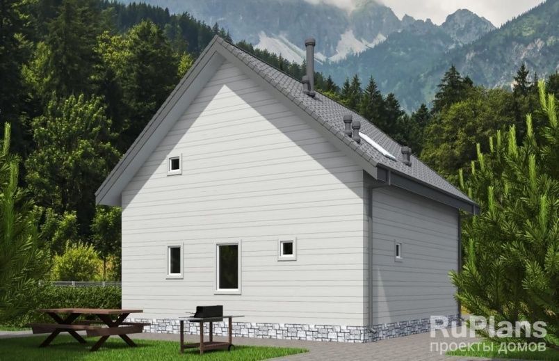 Проект каркасного дома №436 на заказ