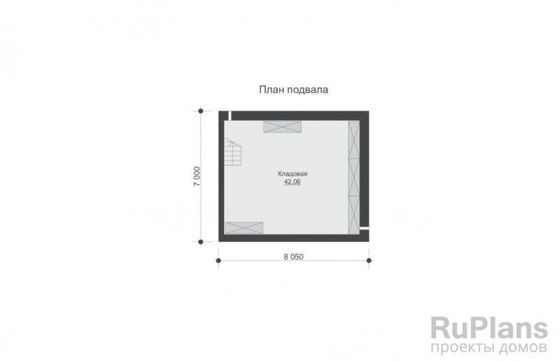 Проект кирпичного дома №837 на заказ
