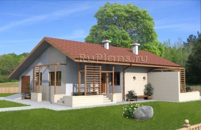 Проект каркасного дома №370 на заказ