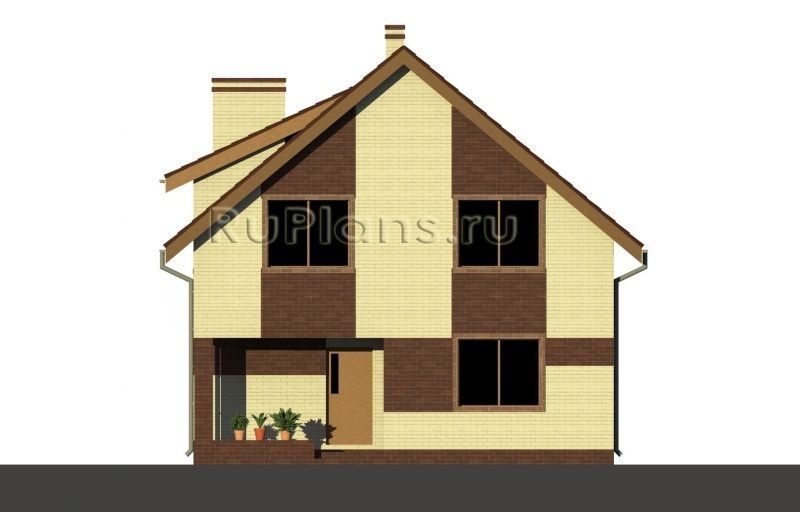 Проект кирпичного дома №243 на заказ