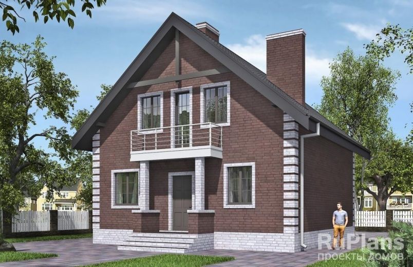 Проект кирпичного дома №863 на заказ