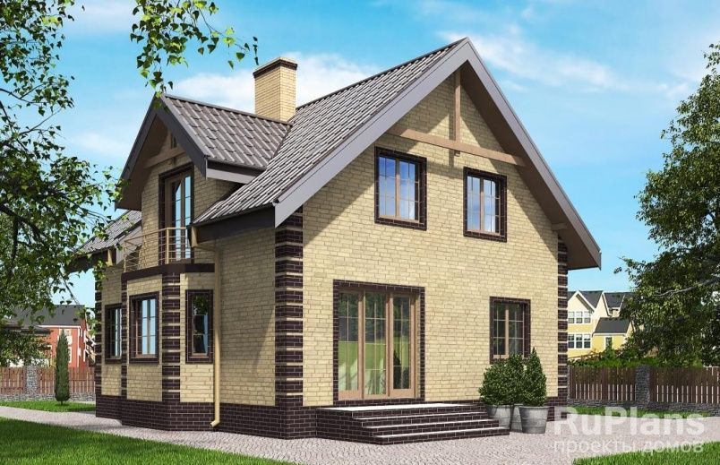 Проект кирпичного дома №563 на заказ