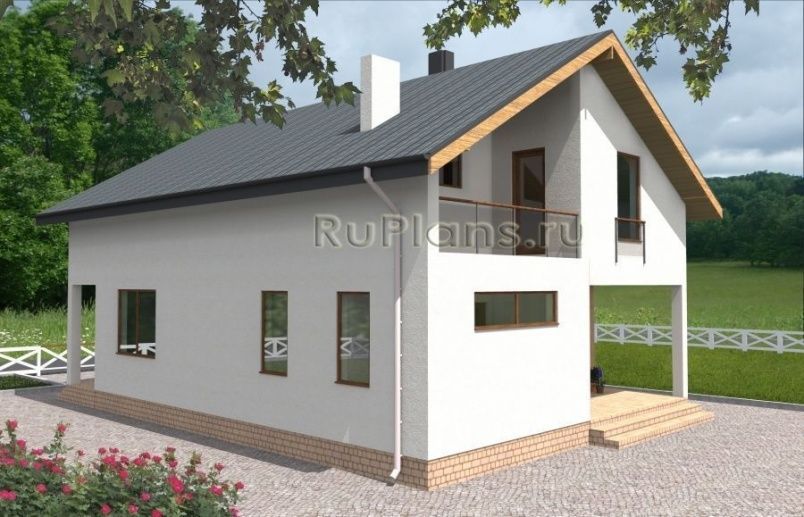 Проект каркасного дома №566 на заказ