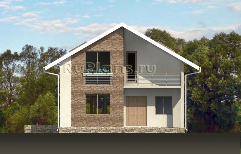 Проект каркасного дома №817 на заказ