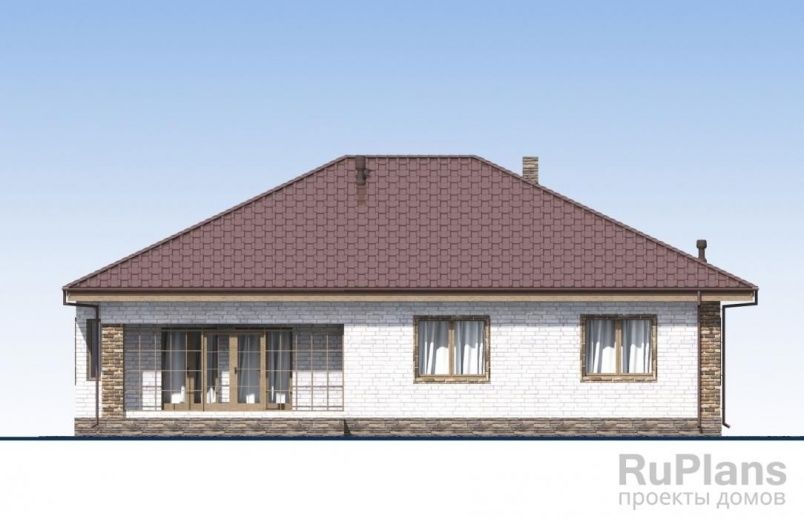 Проект блочного дома №539 на заказ