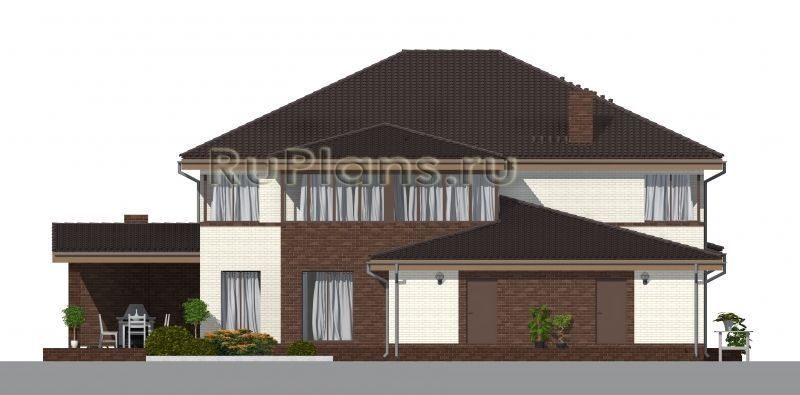 Проект кирпичного дома №922 на заказ