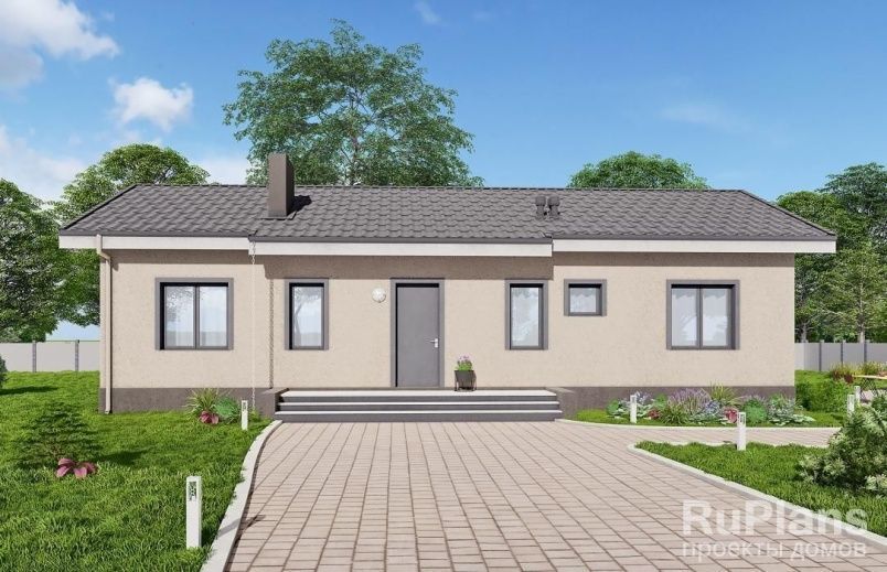 Проект кирпичного дома №597 на заказ