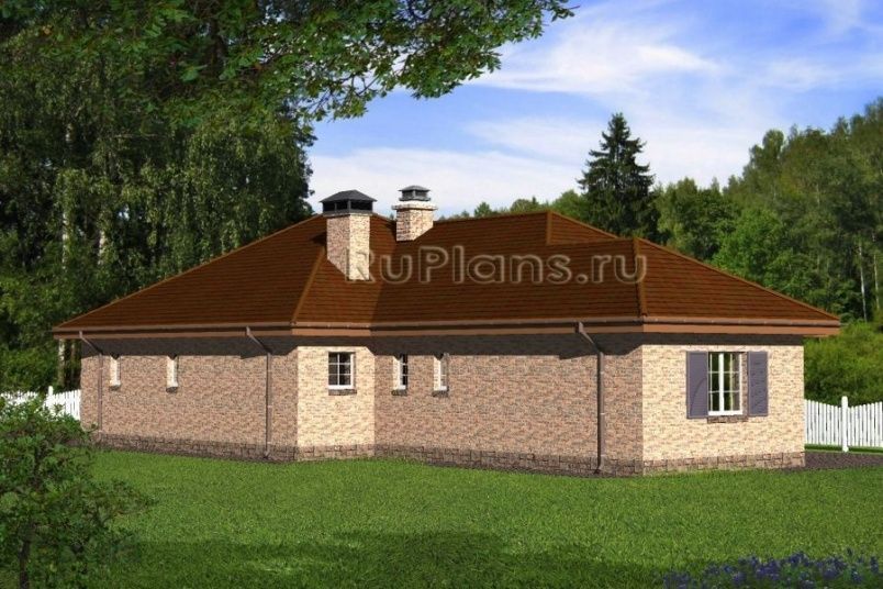 Проект кирпичного дома №780 на заказ